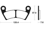 „Tecnium MX/ATV“ sukepintų metalinių stabdžių pagalvėlės - MO397 1022901