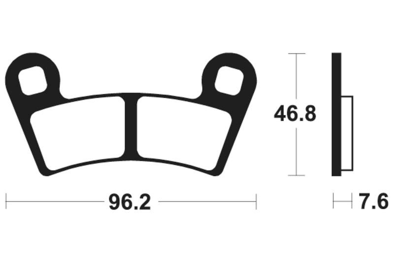 Tecnium MX/ATV sinterirani metalni kočni jastučići - MO398 1022902