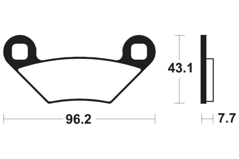 „Tecnium MX/ATV“ sukepintų metalinių stabdžių pagalvėlės - MO399 1022903