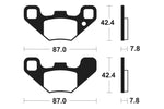 Tecnium MX/ATV saķepinātie metāla bremžu kluči - MO405 1022904