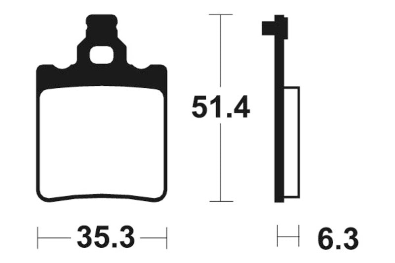 „Tecnium MX/ATV“ sukepintų metalinių stabdžių pagalvėlės - MO74 1022917