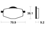 „Tecnium MX/ATV“ sukepintų metalinių stabdžių pagalvėlės - MO75 1022918