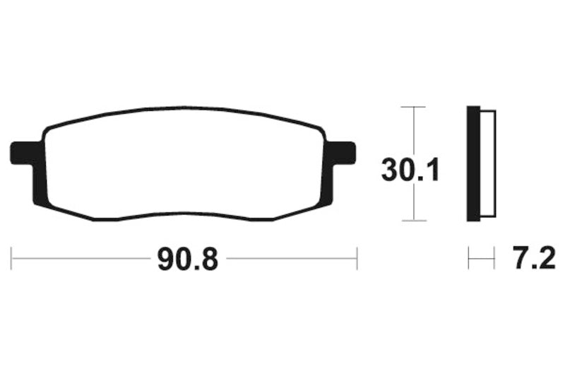 „Tecnium MX/ATV“ sukepinti metaliniai stabdžių pagalvėlės - MO80 1022920