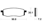 Tecnium MX/ATV sinterirani metalni kočni jastučići - MO80 1022920