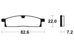 Tecnium MX/ATV Sintered kovové brzdové doštičky - MO89 1022923