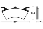 Tecnium MX/ATV Sintered kovové brzdové doštičky - MOA257 1022932