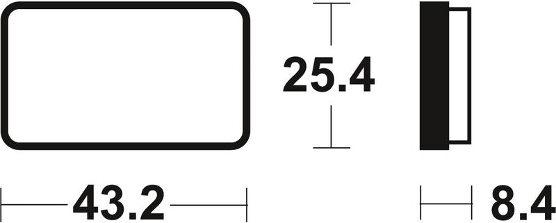 „Tecnium MX/ATV“ sukepintos metalinės stabdžių pagalvėlės - Moa327 1022937