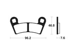 „Tecnium MX/ATV“ sukepintos metalinės stabdžių pagalvėlės - MOA398 1022939