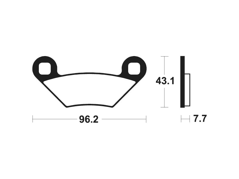 „Tecnium MX/ATV“ sukepintos metalinės stabdžių pagalvėlės - MOA399 1022940