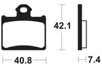 Tecnium Racing MX/ATV Sintered Metal Brzdí - MOR372 1023000