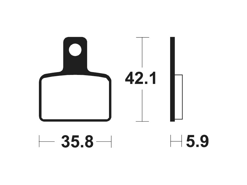 Tecnium Racing MX/ATV Sintered Metal Brzdí - MOR395 1023003