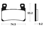 „Tecnium Professional Racing“ sukepintų metalinių stabdžių pagalvėlės - MSR360 1023170