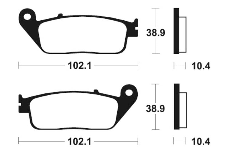 Tecnium Maxi Mcooter saķepinātais metāla bremžu kluči - MSS154 1023181