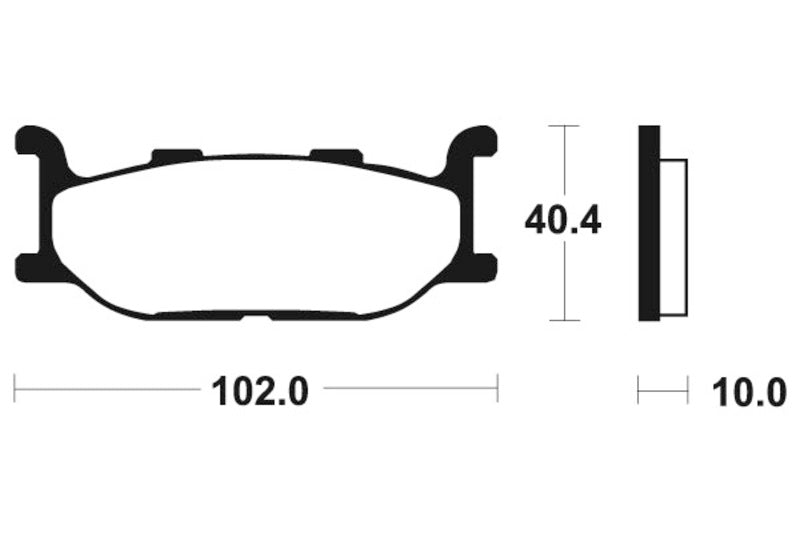 Tecnium maxi skuter sinterirani metalni kočni jastučići - MSS163 1023182