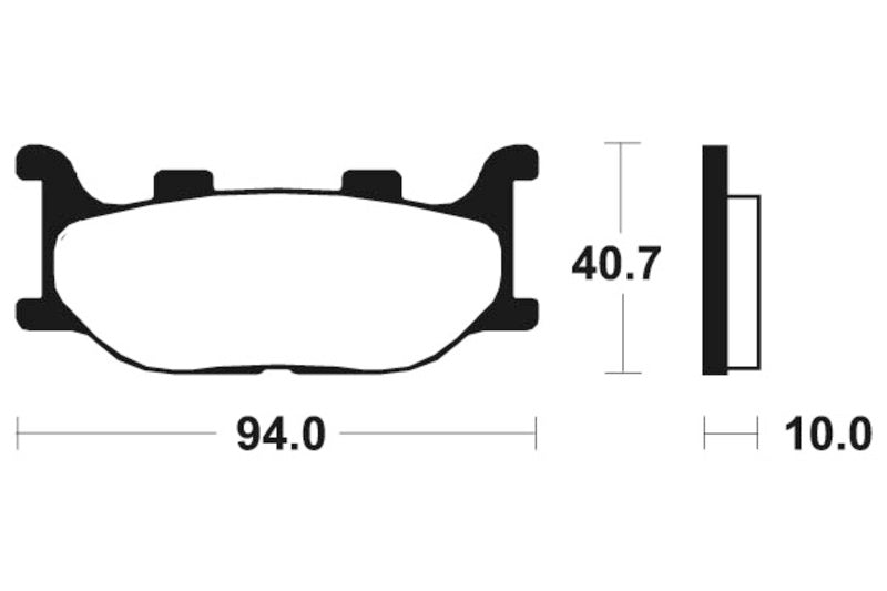 Tecnium Maxi Scooter Sintered Metal Brzdí - MSS191 1023186