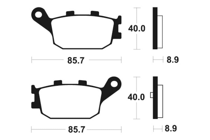 Tecnium Maxi Scooter Sintered Metal Brzdí - MSS253 1023198