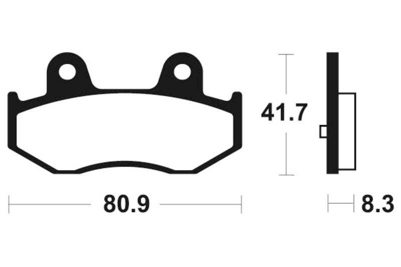 Tecnium maxi skuter sinterirani metalni kočni jastučići - MSS281 1023205