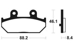 Tecnium maxi skuter sinterirani metalni kočni jastučići - MSS304 1023208