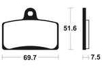 Tecnium Maxi Scooter Sintered Metal Brzdí - MSS321 1023212