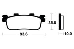 Tecnium Maxi Scooter Sintered Metal Brzdí - MSS363 1023219