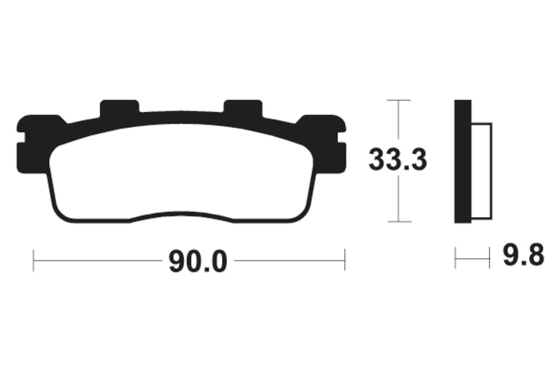 Tecnium Maxi Scooter Sintered Metal Brzdí - MSS371 1023221