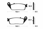 Tecnium maxi skuter sinterirani metalni kočni jastučići - MSS383 1023224