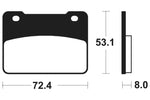 Tecnium maxi skuter sinterirani metalni kočni jastučići - MSS393 1023225