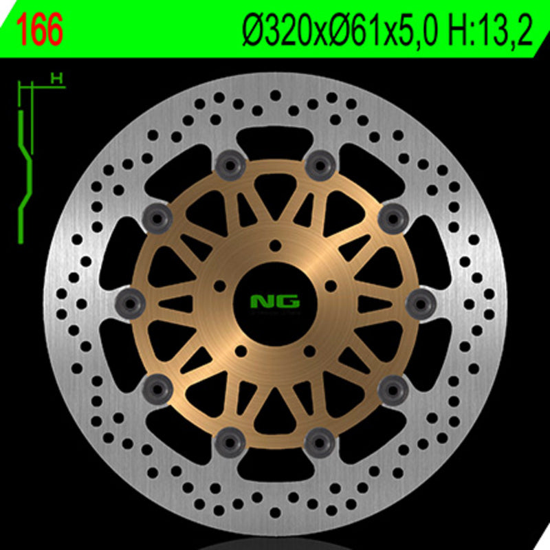 Ng kočni disk krug 166