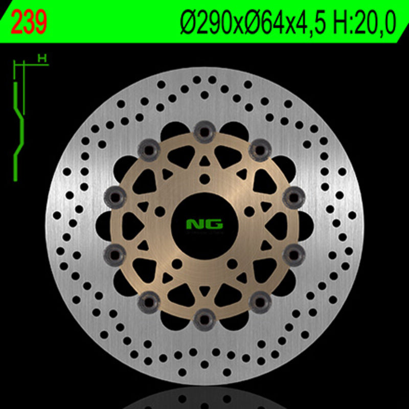 Ng bremžu disks 239. kārta