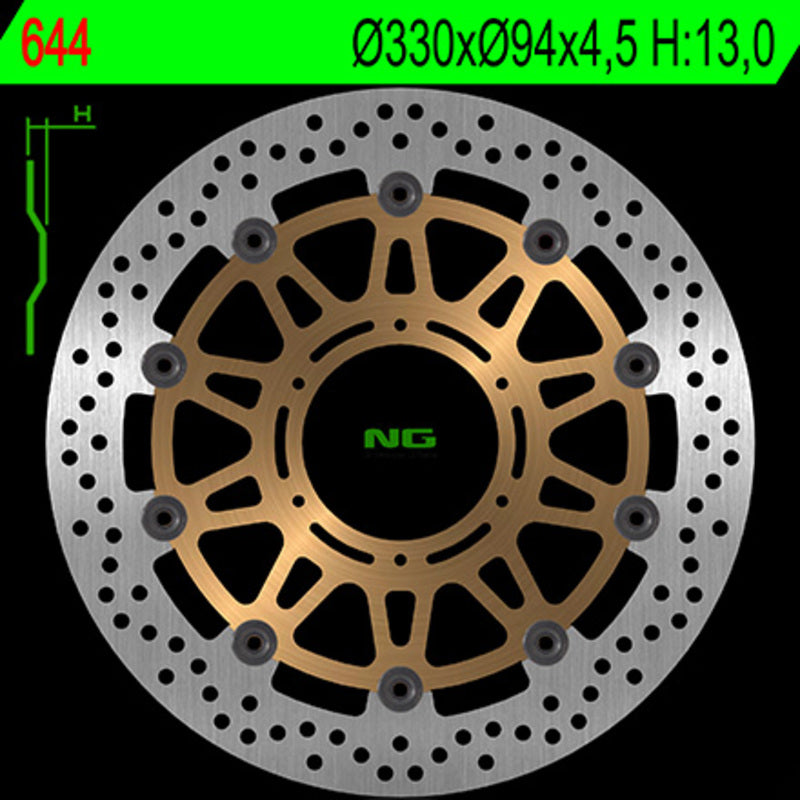 Ng bremžu disks 644. kārta