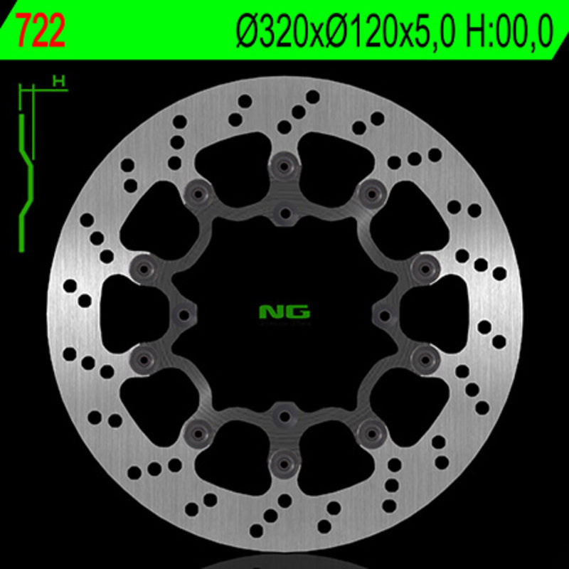 Ng brzdový disk kolo 722