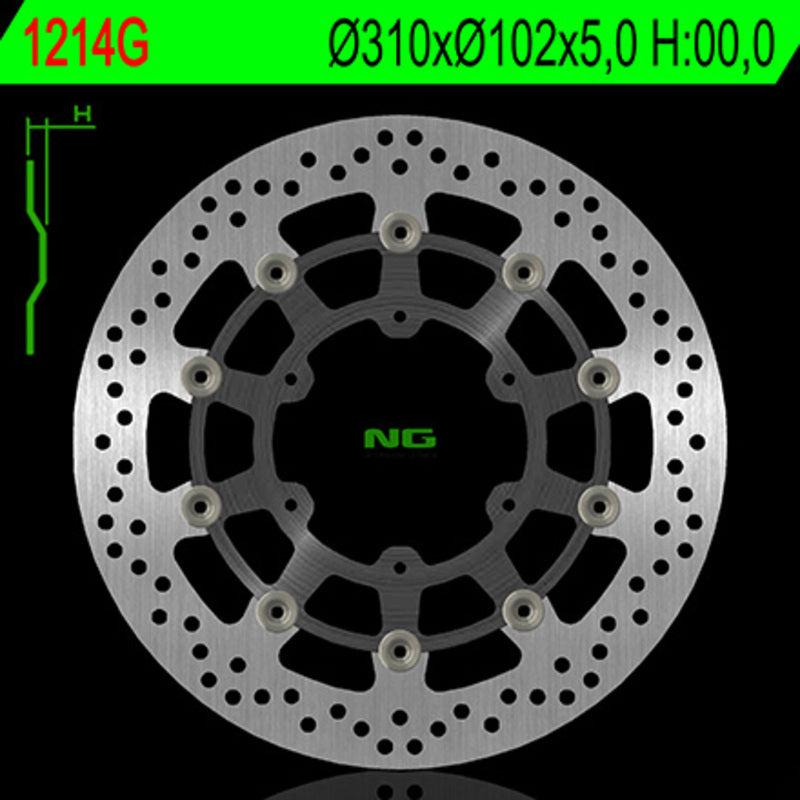 Ng bremžu disks 1214g kārta