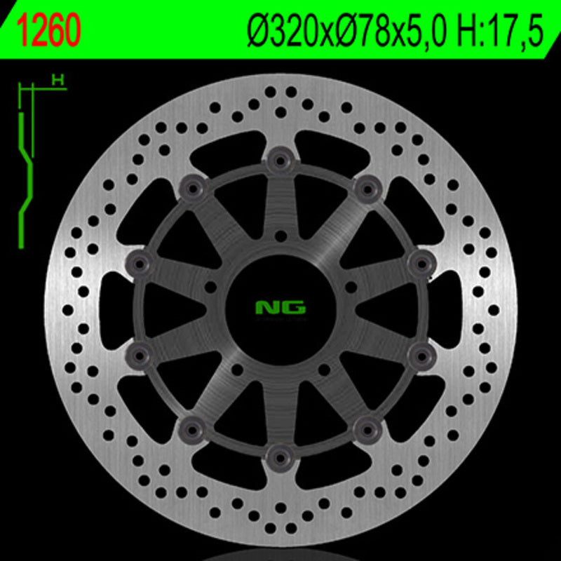 Ng kočni disk krug 1260g