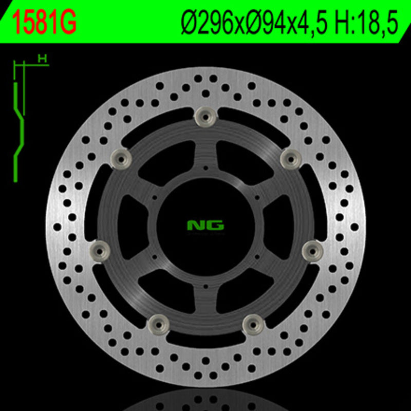 Ng bremžu disks 1581g kārta