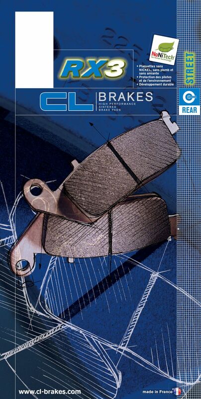 CL BRAKES Gatvės sinterizuoti metaliniai stabdžių trinkelės - 1084RX3 1084RX3 