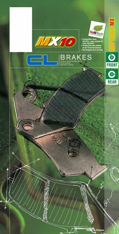 CL BRAKES Off-Road Sintered Metal Brake pads - 2249MX10 2249MX10