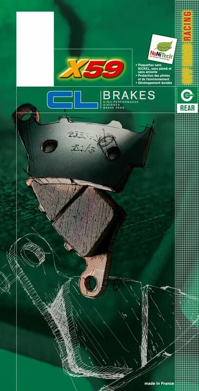 CL BRAKES Off-Road sintered kovové brzdové doštičky - 2299X59 2299X59 