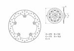 BREMBO Serie Oro Round Fixed Brake Disc 68B407G0