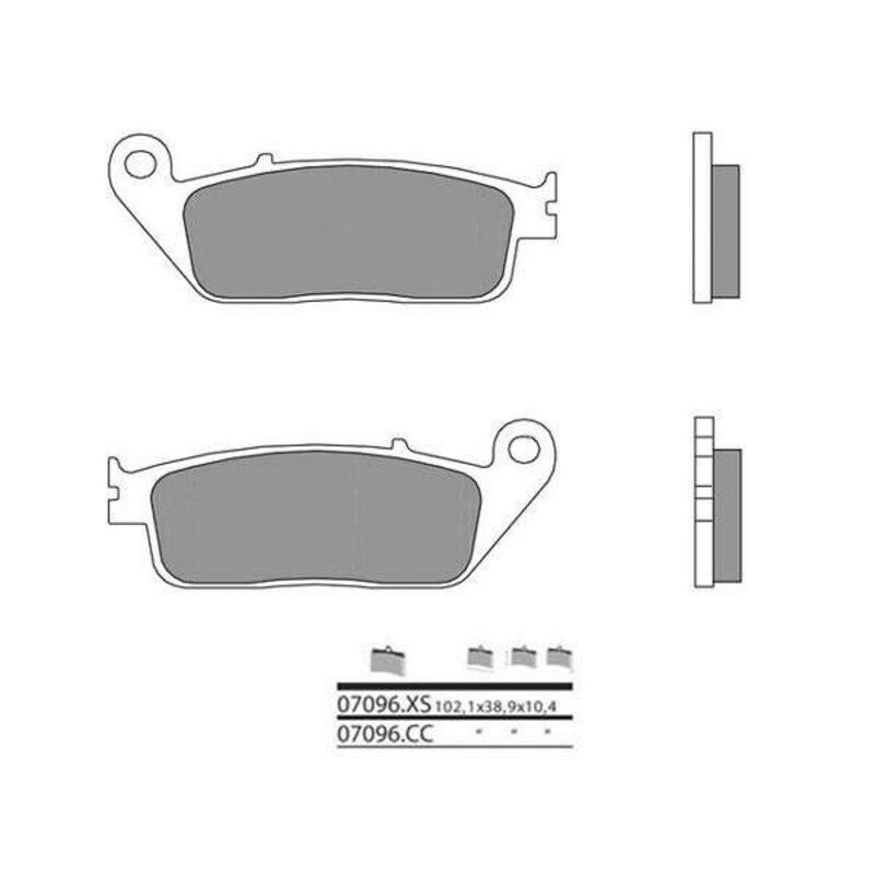 BREMBO Scooter Carbon Ceramic Brake pads - 07096CC 07096