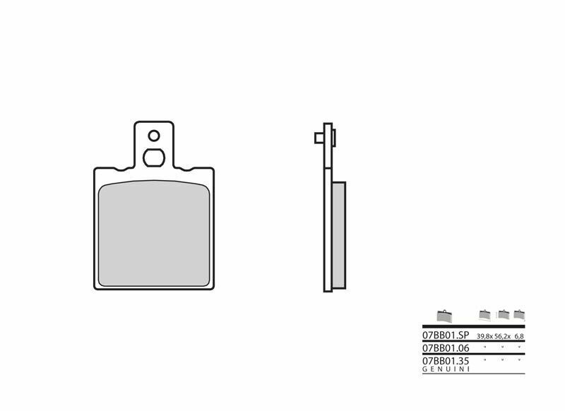 BREMBO Organic Brake pads - 07BB0106 07BB0106