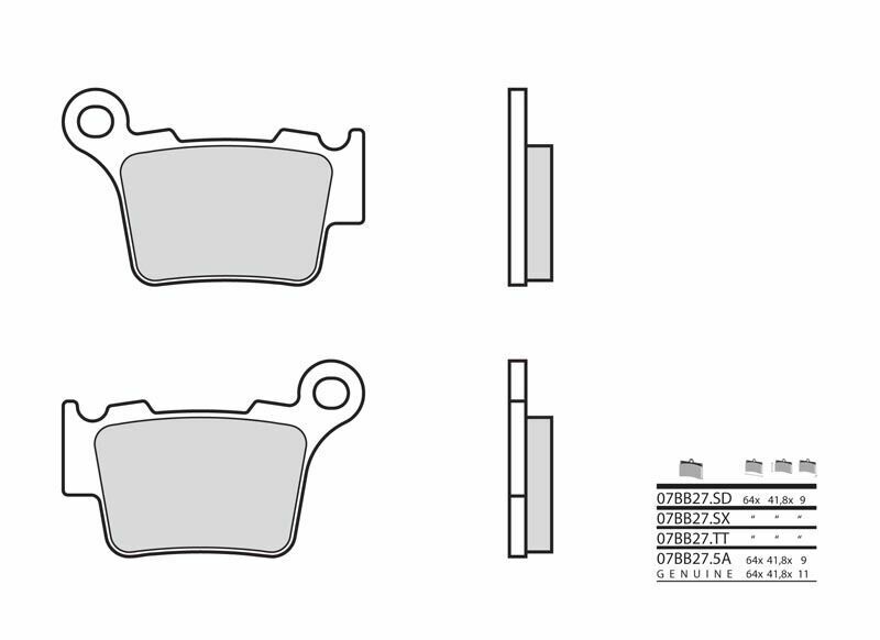 BREMBO Off-Road Sintered Metal Brake pads - 07BB27SD 07BB27SD