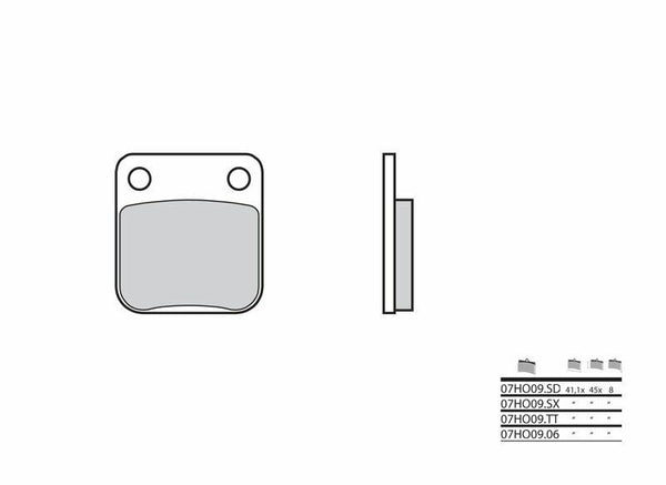 BREMBO Off-Road Sintered Metal Brake pads - 07HO09SD 07HO09SD 