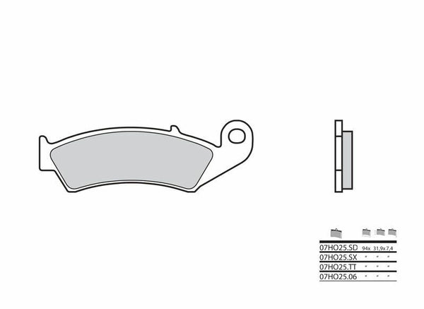 Brembo off -road Sintered Metal Brzdí - 07HO25SD 07HO25SD