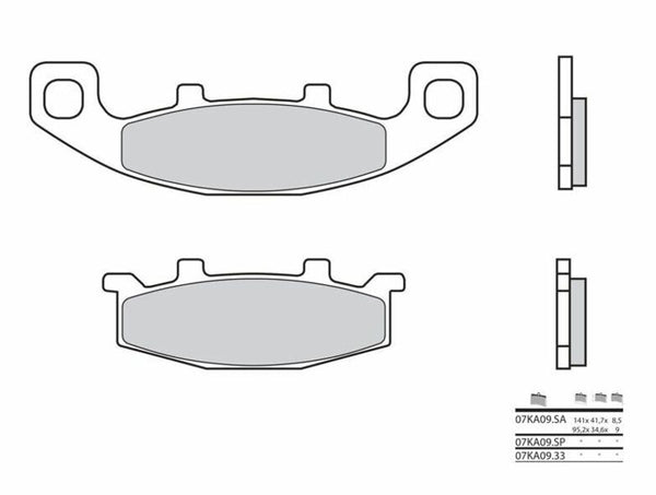 Brembo Street Carbon Ceramic Brzdí doštičky - 07KA0933 07KA0933