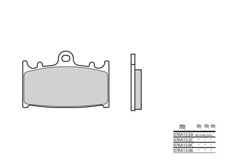 BREMBO Street Sintered Metal Brake pads - 07KA13SA 07KA13SA 