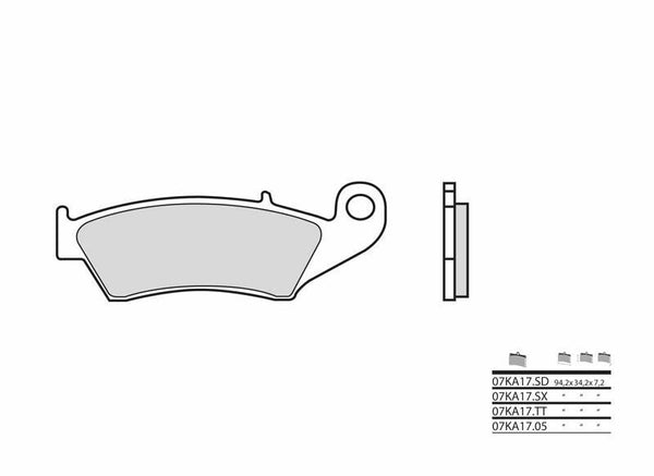 Brembo off -road Sintered Metal Brzdí - 07KA17SX 07KA17SX