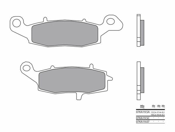 Brembo Street Carbon Ceramic Brzdí doštičky - 07KA1907 07KA1907
