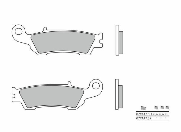 Brembo off -road Sintered Metal Brzdí - 07YA47SX 07YA47SX