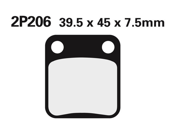 Nissin Off-Road polu-metalni kočni jastučići-2P-206GS 2P-201