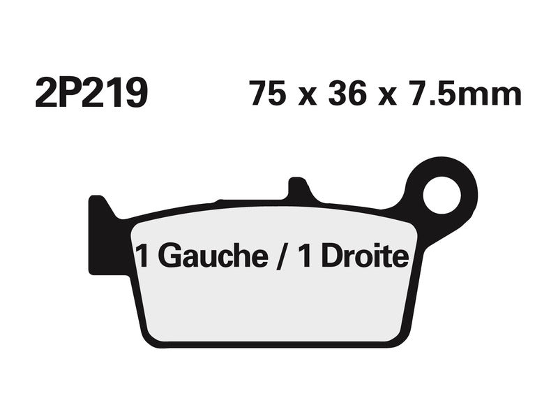 NISSIN Ielas /Bezceļu Sinterēti Metāla Bremžu spilventiņi - 2P-219ST-MX 2P-219ST-MX 